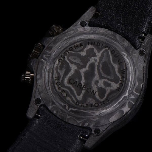 DIW-Daytona-Skeleton-Dial-in-Carbon-with-Blue-Hands-on-Black-Nylon-Strap-1-2-1 Rolex Daytona DIW Carbon Skeleton Superior Replica