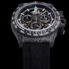 DIW-Daytona-Skeleton-Dial-in-Carbon-with-Blue-Hands-on-Black-Nylon-Strap-1-9-1 Rolex Daytona DIW Carbon Skeleton Superior Replica