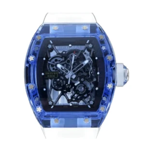 Richard-Mille-35-01-Blue-White-Rubber-Bracelet-Replica-2-1 Richard Mille RM 35-02 “Blue and White Quartz TPT” Collector’s Copy 1:1