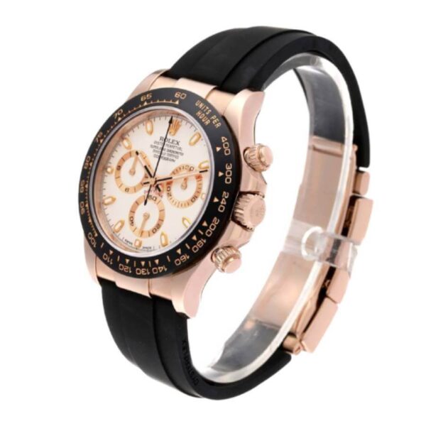 Rolex-Cosmograph-Daytona-Rose-Gold-Oysterflex-116515replica-2-1 Rolex Daytona 116515LN “Choco Oysterflex” Collector’s Clone 1:1