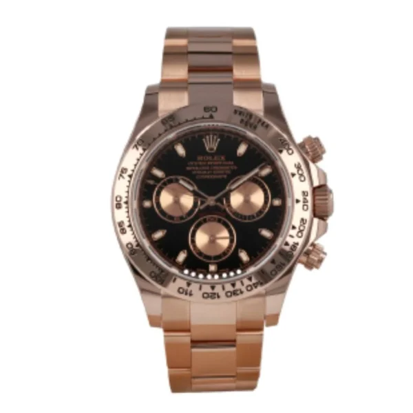Rolex-Daytona-Cosmograph-116505-Everose-Gold-Black-Dial-Replica-1 Rolex Daytona 116505 “Everose Black Dial” Supreme Replica Edition
