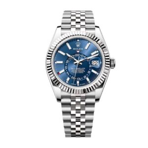 Rolex-Sky-Dweller-1-1 Rolex Sky-Dweller 336934 “Steel & Blue” Ultra Detailed Clone
