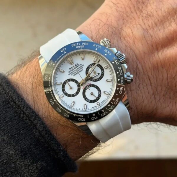 Rolex – Daytona – Rubber Strap – White