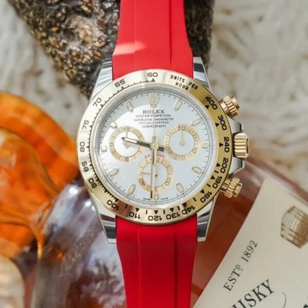 Rolex – Daytona – Rubber Strap – Red