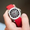 Patek Philippe – Aquanaut – Rubber Strap – Curved – Red