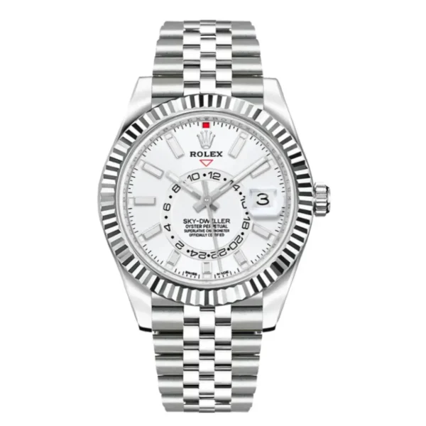 Yeni-Proje11-1 Rolex Sky-Dweller 336934-0004 “White Dial” Ultra Detailed Clone