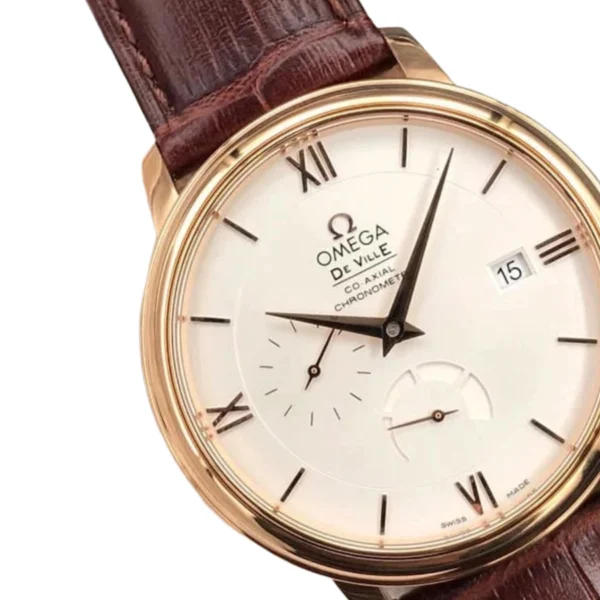omega-de-ville-silver-dial-replica-3-1 Omega De Ville Brown Leather Strap 424.53.40.21.02.001 Top Replica 1:1