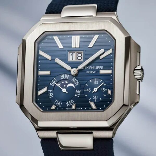 patek-philippe-cubitus-grand-date-day-moon-phases-5822p-001-5-1 Patek Philippe “Cubitus” Blue Dial 5822P-001 Premium Duplicate Copy