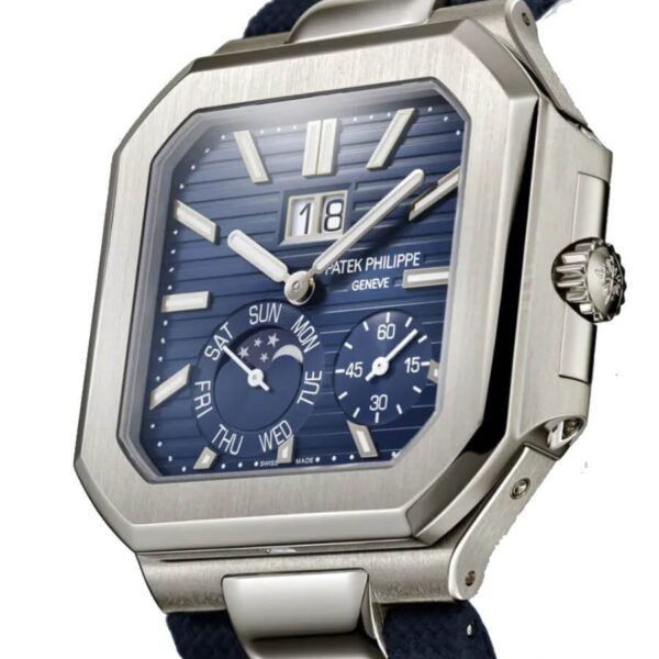 patek-philippe-cubitus-grand-date-day-moon-phases-5822p-001-7-1 Patek Philippe “Cubitus” Blue Dial 5822P-001 Premium Duplicate Copy