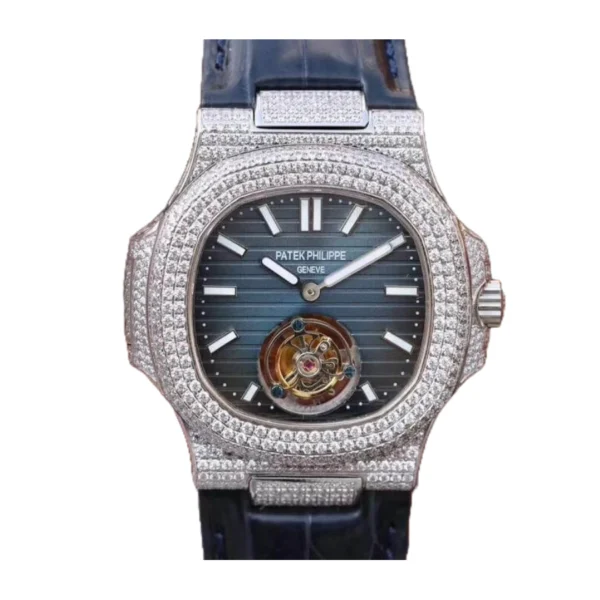 patek-philippe-nautilus-tourbillion-blue-dial-5711-jumbo-replica-1-1 Patek Philippe Nautilus 5711 Tourbillon “Jumbo” Blue Dial Super Accurate Clone