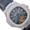 patek-philippe-nautilus-tourbillion-blue-dial-5711-jumbo-replica-2-1 Patek Philippe Nautilus 5711 Tourbillon “Jumbo” Blue Dial Super Accurate Clone