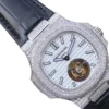 patek-philippe-nautilus-tourbillion-white-dial-5711-jumbo-replica-2-1 Patek Philippe Nautilus 5711 Tourbillon “Jumbo” White Dial Near Original Replica