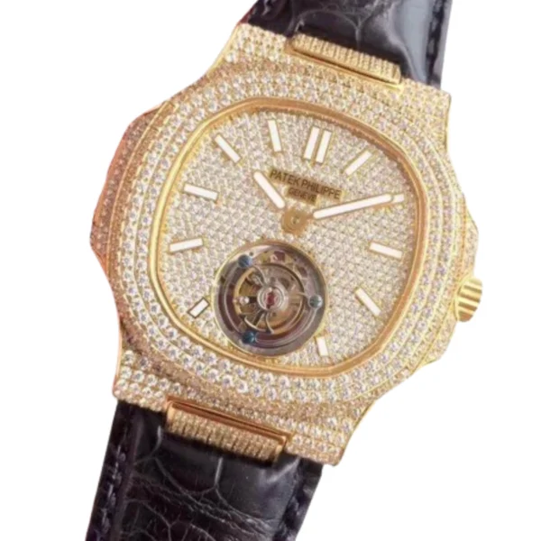 patek-philippe-nautilus-tourbillion-yellow-gold-dial-5711-jumbo-replica-7-1 Patek Philippe Nautilus 5711 Tourbillon “Jumbo” Yellow Gold Dial Signature Replica 1:1