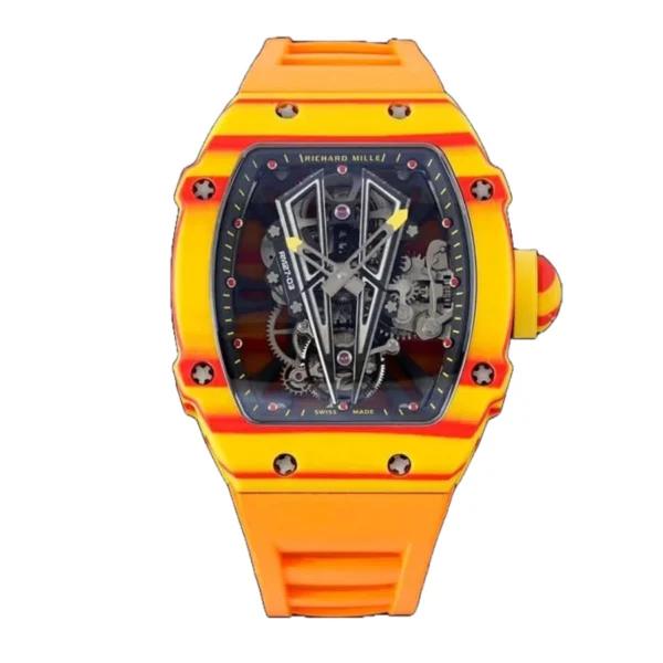 richard-mille-rm27-03-tourbillion-yellow-ruber-strap-replica-9-1 Richard Mille RM 27-03 Tourbillon “Rafael Nadal” Yellow Perfect Duplicate 1:1