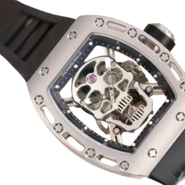 richard-mille-rm52-01-tourbillion-grey-replica-3-1 Richard Mille RM 52-01 Tourbillon “Skull” Grey Exclusive Clone Edition