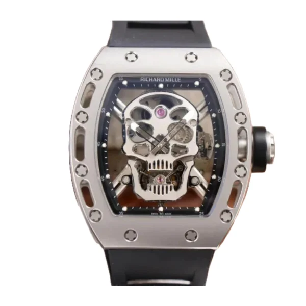 richard-mille-rm52-01-tourbillion-grey-replica-8-1 Richard Mille RM 52-01 Tourbillon “Skull” Grey Exclusive Clone Edition