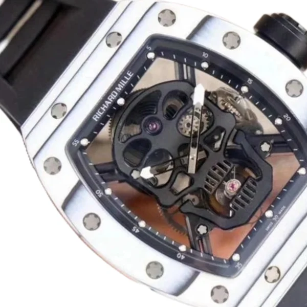Richard Mille RM 52-01 Tourbillon “Skull” White True Replica 1:1
